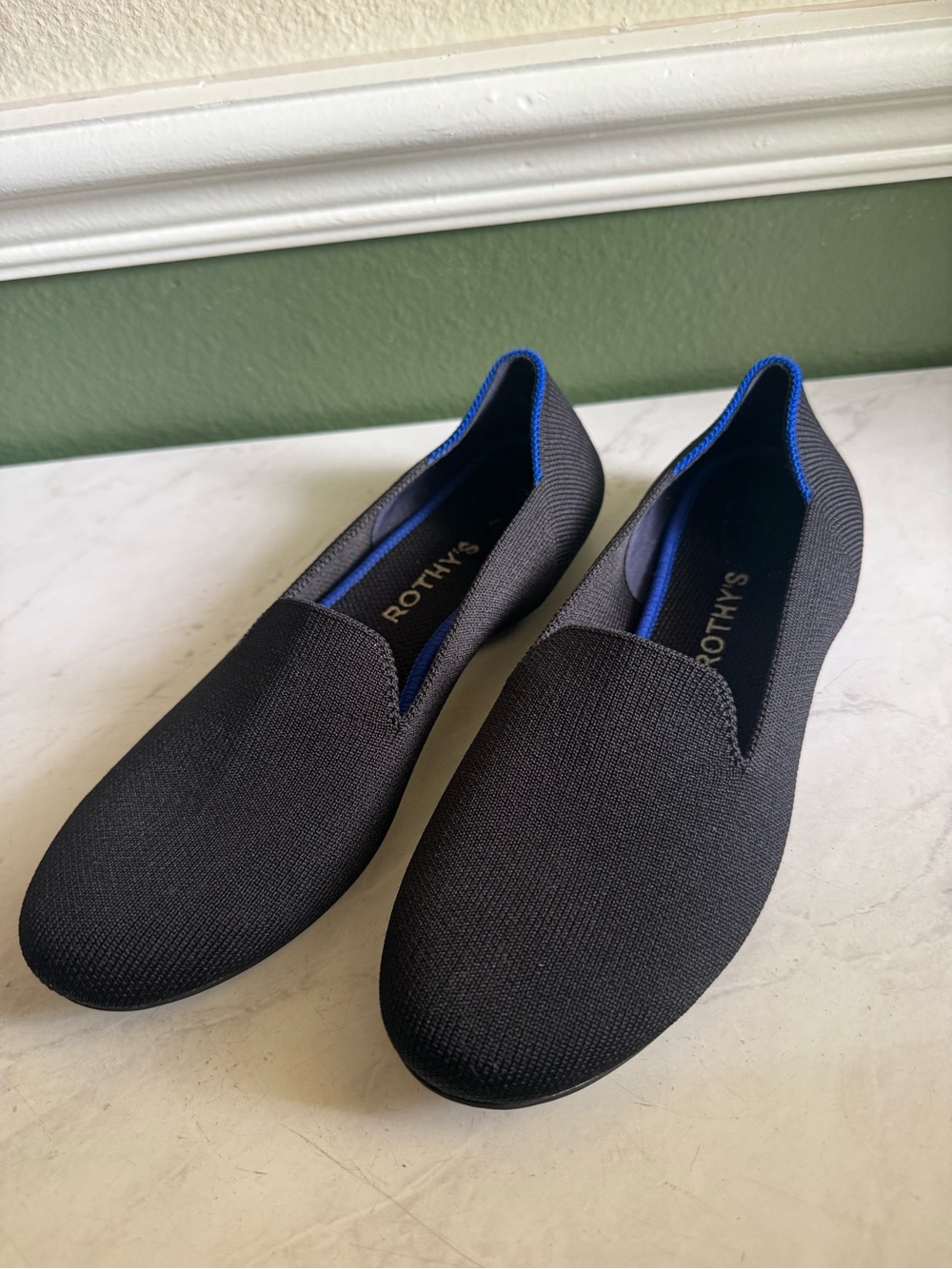 Rothy's Black Slip-On Flats